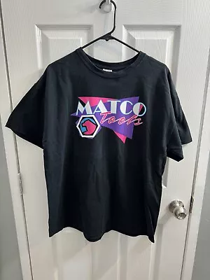 Black MATCO T-Shirt Displaying Vintage Style Graphics Of A Supercar Size XL • $19.99