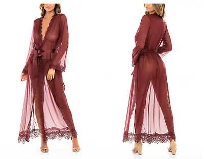 Oh La La Cheri Provence Long Robe & Thong Set (L) • $39