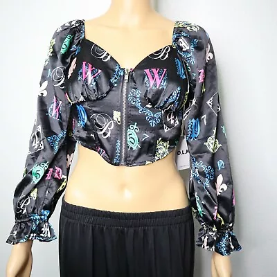 OLM Women's Midriff Sz Medium Long Sleeves Nwt • $14.99