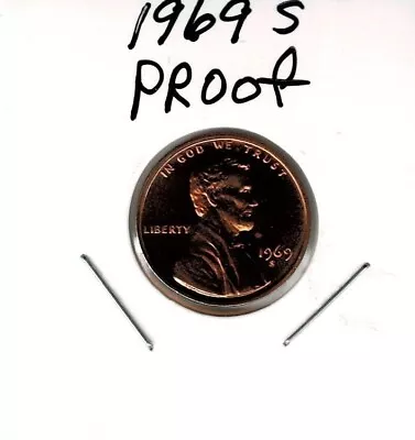1969 S Proof Lincoln Memorial Penny • $5