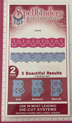$9.38 • Buy Spellbinders Borderabilities ~ Eyelets ~ 2 Dies ~ S4-215