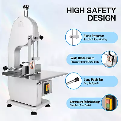 1500W Commercial Meat Bone Saw Machine Frozen Electric Bone Cutting Band Cutter • $381.90