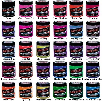 New Punk Manic Panic Cream Formula Semi-Permanent Hair Color Dye All Colors 4 Oz • $19.99