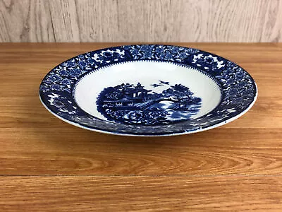 Olde Alton Ware Willow Design Shallow Bowl 8.5  Diameter  • £12.99