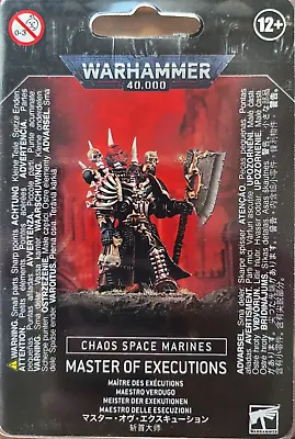 Master Of Executions Chaos Space Marines NIB! WBGames • $28.48