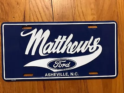 Dealership License Plate North Carolina Tag Capital Ford Raleigh NC Plus Emblem • $21.95