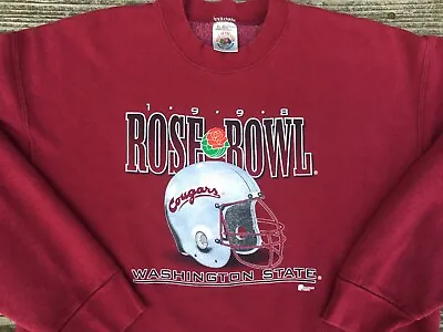 Washington State Cougars Crewneck Sweatshirt Vtg 1998 Rose Bowl WSU XL • $59.99
