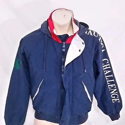 Vintage Nautica Challenge J Class Jacket Sailing 90s Colorblock Coat Ski Medium • $49.99