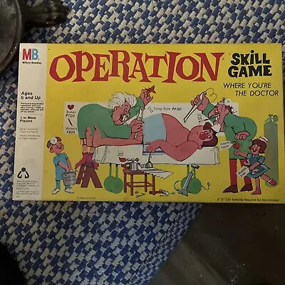 Vintage Operation Game 1965 Milton Bradley #4545 Smoking Doctor ~ Untested • $24.90