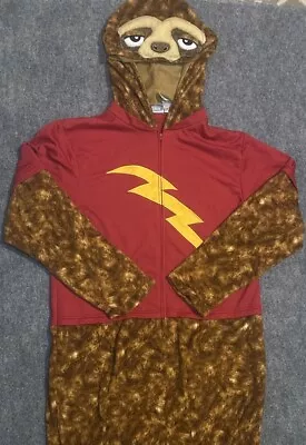 Briefly Stated Mens Costume Lightning Sloth Union Suit One Piece Pajama XLarge • $33.99