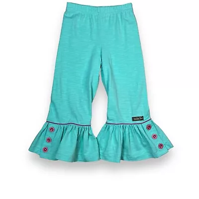 Matilda Jane Girls Size 4 The Adventure Begins Freeze Dance Big Ruffles Pants • $28.99