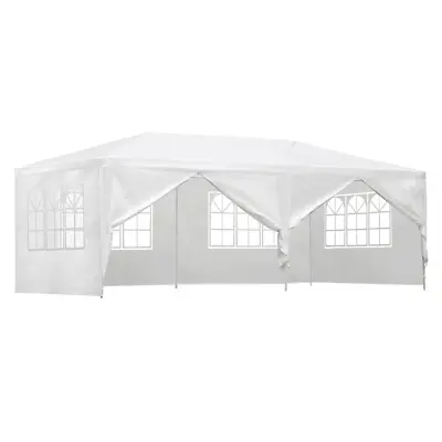 Instahut Gazebo Outdoor Marquee Wedding Gazebos Party Tent Camping White 3x6m • $107.76