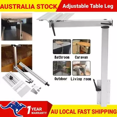 RV Movable Rotatable Height Adjustable Camper Caravan Table Leg Aluminum Alloy • $90.98