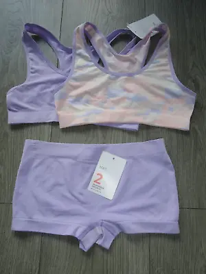 M&s Marks & Spencer Crop Top's & Brief Age 12-14 Years • £6.99