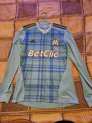 Olympique Marseille 2010/2011 Player Match Issue LS Away Soccer Jersey Size M • $49.99