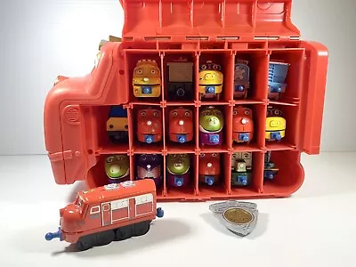 Chuggington Carry Storage Case With 18 X Diecast Trains & Badge Learning Curve • $80