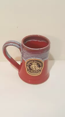 Grey Fox Pottery Maryland Renaissance 2016 Festival Stein Mug 2-Toned Drip Glaze • $19.50