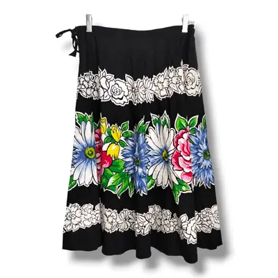 Barfani Skirt Women Free Size Full Retro Dance Floral Cotton Sequins • £21.21