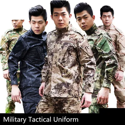 Mens Military Tactical Jacket Pants Combat Special Force BDU Uniform Suits SWAT • $55.09