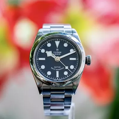 TUDOR Black Bay 32 Blue Unisex Automatic Watch B+P With Extra Strap - M79580 • $2099