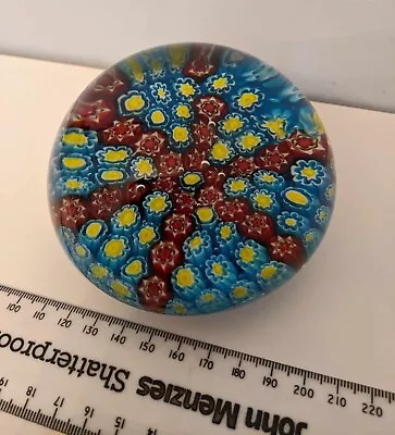 Large Vintage Millefiori Glass Paperweight Star Design • £4.99