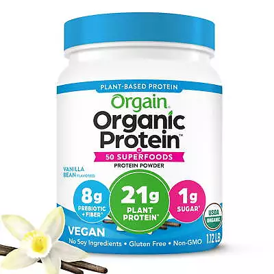 Orgain Organic Vegan 21g Protein Powder + 50 SuperfoodsVanilla Bean • $23.98