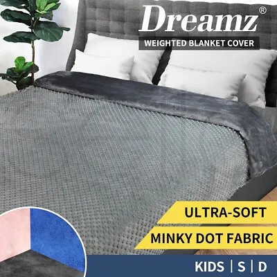 $39.99 • Buy DreamZ Weighted Blanket Cover Quilt Duvet Doona Kid Single Double Bed Warm Relax