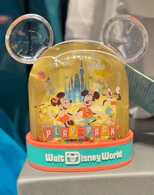 Walt Disney World Mickey And Minnie Mouse Play In The Park Plastic Snowglobe • $29.90