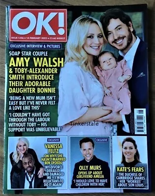 OK Magazine Issue 1326 14 February 2022 Amy Walsh Emmerdale Cover Olly Murs • £3