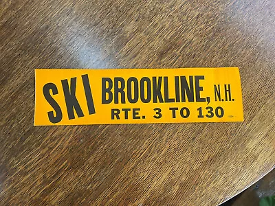 Vintage Ski Brookline N.H. Bumper Sticker  • $20