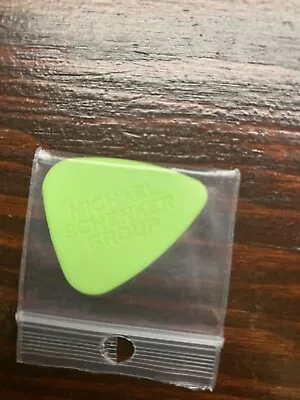 Michael Schenker Group: MSG-texture Inscribed Lime Green Guitar Pick-max 2 See • $72