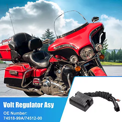 Motorcycle Voltage Regulator Rectifier No.74518-99A For Harley Davidson Dyna • $35.99