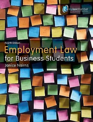 Nairns Janice : Employment Law For Business Students FREE Shipping Save £s • £3.48