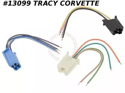 1978-1989 C3 C4 Corvette Radio Harness Pig Tail Kit 3 Plugs With Wires • $50