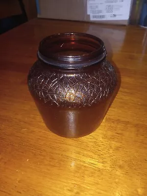 Anchor Hocking Decorative Amber Jar  Vintage • $9.99