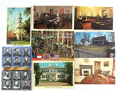 Vintage Civil War Postcards Lot Of 8 Virginia Monuments Etc • $4.48