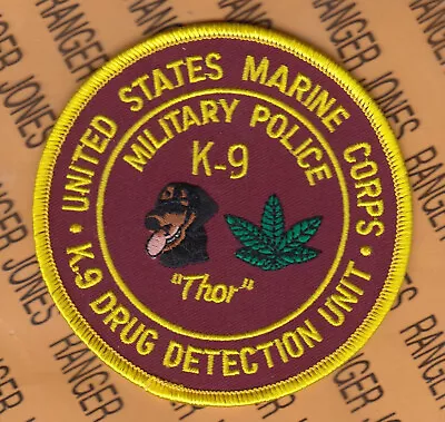 USMC Marine Corps Military Police MP K-9 Drug Detection Unit~4  Patch M/e • $6