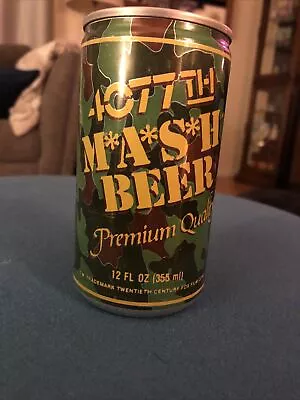 VINTAGE 4077th M*A*S*H* Aluminum BEER CAN BOTTOM EMPTY James Hanley Co • $4