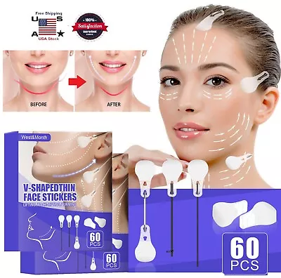 $10.34 • Buy 120 × Instant Face Neck Eye Lift Face Lift V Tapes Shape Tape Anti Wrinkle USA