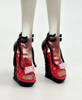 Monster High Dot Dead Gorgeous Operetta Doll Shoes Black Red Dice High Heels • $6.95