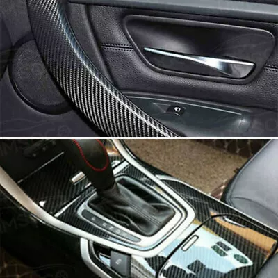 7D Carbon Fiber Vinyl Film Car Interior Wrap Stickers Auto Accessories Universal • $17.33