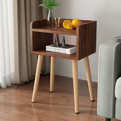 Nightstand Mid-Century Modern Bedside Table With Solid Wood Legs Adorable And  • $46.31