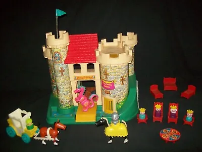 Vintage Fisher Price Little People Play Family Castle #993 COMPLETE Set Dragon • $249.95