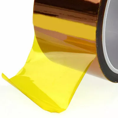 5/10/20/30/50mm 100ft High Temperature Kapton Polyimide Tape Resis BGA U8Z7 I6A6 • £3.85