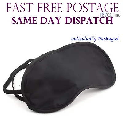 $699.95 • Buy Black Travel Eye Mask Sleep Sleeping Cover Cover Rest Eyepatch Blindfold Colours