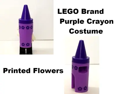 LEGO Cosplay Costume CRAYON Purple Lavender Flowers Pointed Friends Marker • $4.23