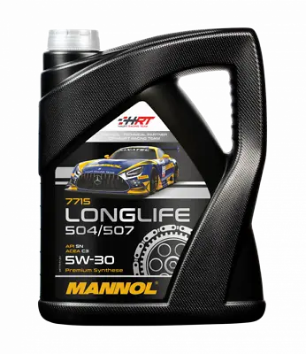 5L Mannol 5W-30 C3 Vw 504 00 / 507 00 Fully Synthetic Engine Oil Longlife 3 • £22.49