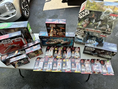 $1200 • Buy Star Wars Collection Bundle Lot, X-Wing, Y-Wing, 2 Battle Sets, Episode 1 & More