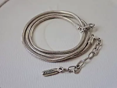 Vintage PANDORA S/Silver LOBSTER-CLASP NECKLACE With Extension Chain • $50