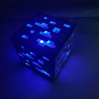 Minecraft Ore Block Night Light Interactive Lamp - Diamond/Redstone/Gold/Emerald • $19.99